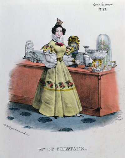 Un Vendedor de Cristales, c.1840 de Charles Philipon
